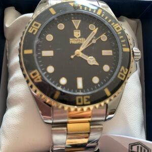 NEW Montres Prestige X Invicta Men’s Watch Dual Tone Gold Silver 42mm